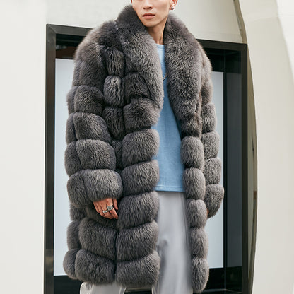 Fashionable And Personalized Fox Fur Coat For Men