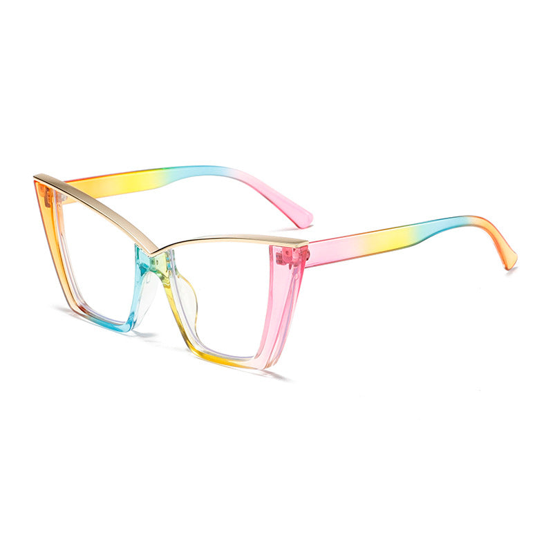 European And American Ins Cat Eye Frame Trendy All-match Anti-blue Light Glasses