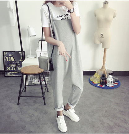 New Maternity Pants Casual Loose Maternity Overalls