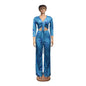 African Women Fashion Tops And Pants Set