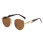 Metal Round Frame Sun Glasses UV Protection For Women
