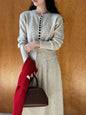 Sweater Cardigan High Waist Skirt For Women