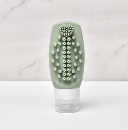 Silicone Travel Sub-bottle Multifunctional Massage Bottle Portable Bottle