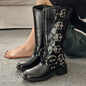 New Autumnwinter Leather Western Cowboy Boots