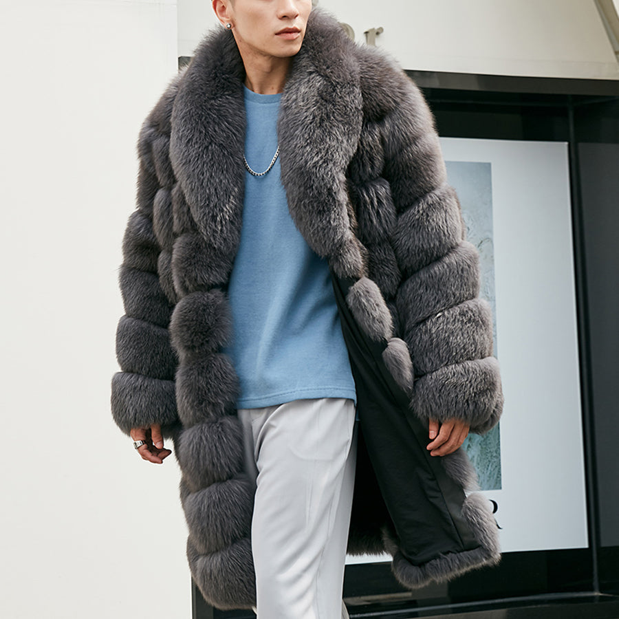 Fashionable And Personalized Fox Fur Coat For Men