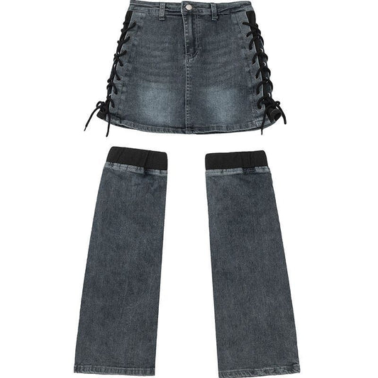 American Retro Hot Girl Denim Skirt For Women