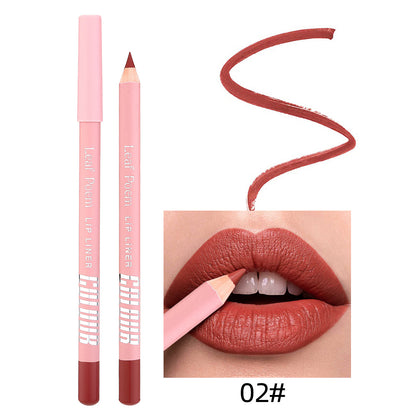12 Color Matte Lipstick Lip Liner