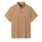 Men's High-end Casual Comfortable Solid Color Short-sleeved Top