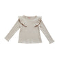 Children Girl Ruffled Sweet Base Shirt