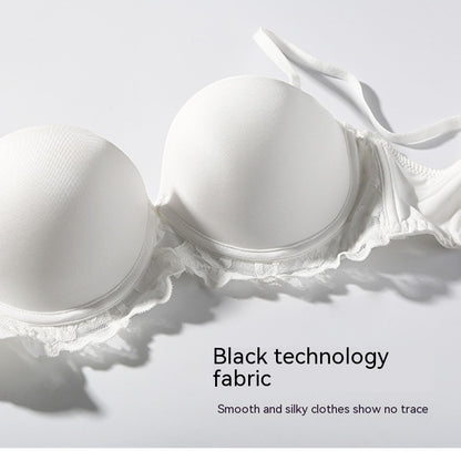 Thin Soft Steel Ring Bra Lace Underwear For Women