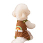 Dog Jumpsuit Pet Rainbow Corduroy Dog Pants Dog Overalls For Small Dogs Puppy Autumn-Winter Dog Pants