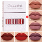 6 Pieces Of Matte Non-stick Cup Waterproof Lipstick Long Lasting Lip Gloss