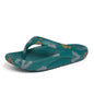 Flip-flops Men Wear Sandy Beach Platform Outside And Step On Shit