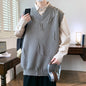 New Casual Sweater Men Sleeveless Knitwear Men