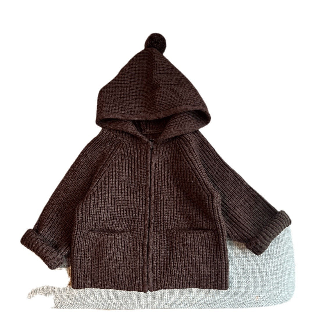 Western Style Kids' Sweater Knitted Cardigan