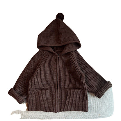 Western Style Kids' Sweater Knitted Cardigan