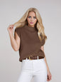 European And American Style Women Turtleneck Vest Sweater