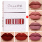 6 Pieces Of Matte Non-stick Cup Waterproof Lipstick Long Lasting Lip Gloss