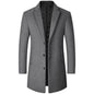 Autumn And Winter Woolen Trench Coat Men