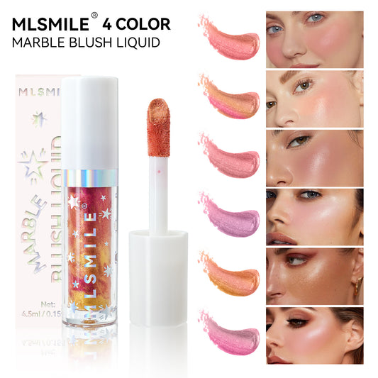 Marble Liquid Blush Brightening Color Rendering Facial Rouge Makeup