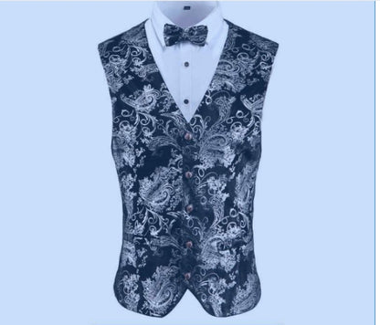 Gold Steampunk Vest Men Suit Gilet Homme Wedding Sleeveless