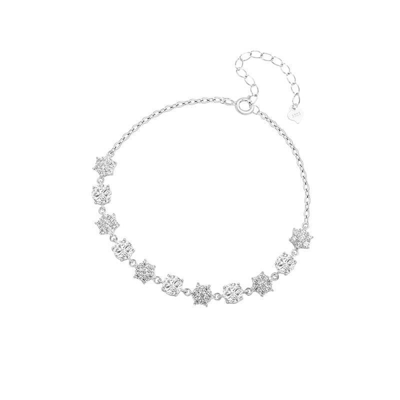 S925 Sterling Silver Japanese And Korean Bracelet Non-fading Women's Summer Light Luxury