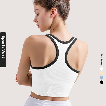 Running Fitness High Elastic Breathability Quick-drying Yoga Vest