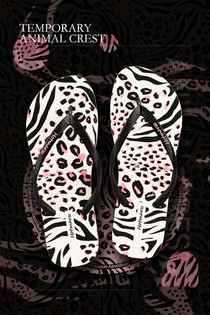 Women's Leopard Flip Flops Non-slip Slippers Summer Flip-flops Women