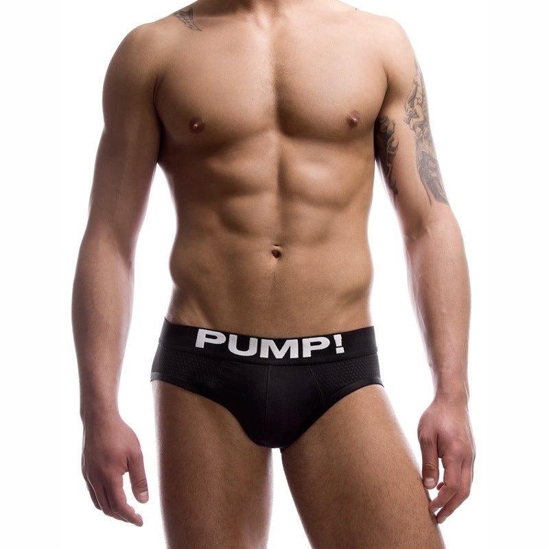 Black And White Briefs Men's Cotton Mesh Underwear