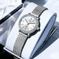 Vintage Fashion Square Quartz Watch With Rhinestones