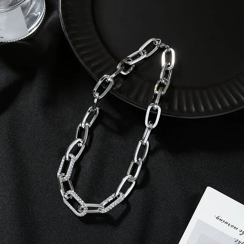 Exaggerated Thick Chain Women's Metal Necklace
