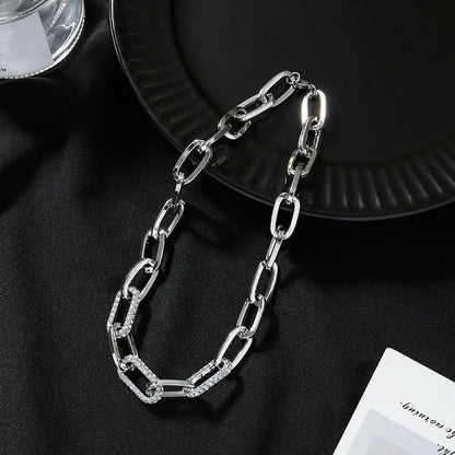 Exaggerated Thick Chain Women's Metal Necklace