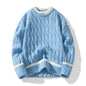 Fake Two Pieces Sweaters Men's Autumn And Winter New Bottoming Sweater