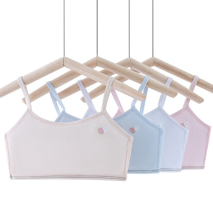 Developmental Girl Bra Adolescent Quilted Cotton Underwear