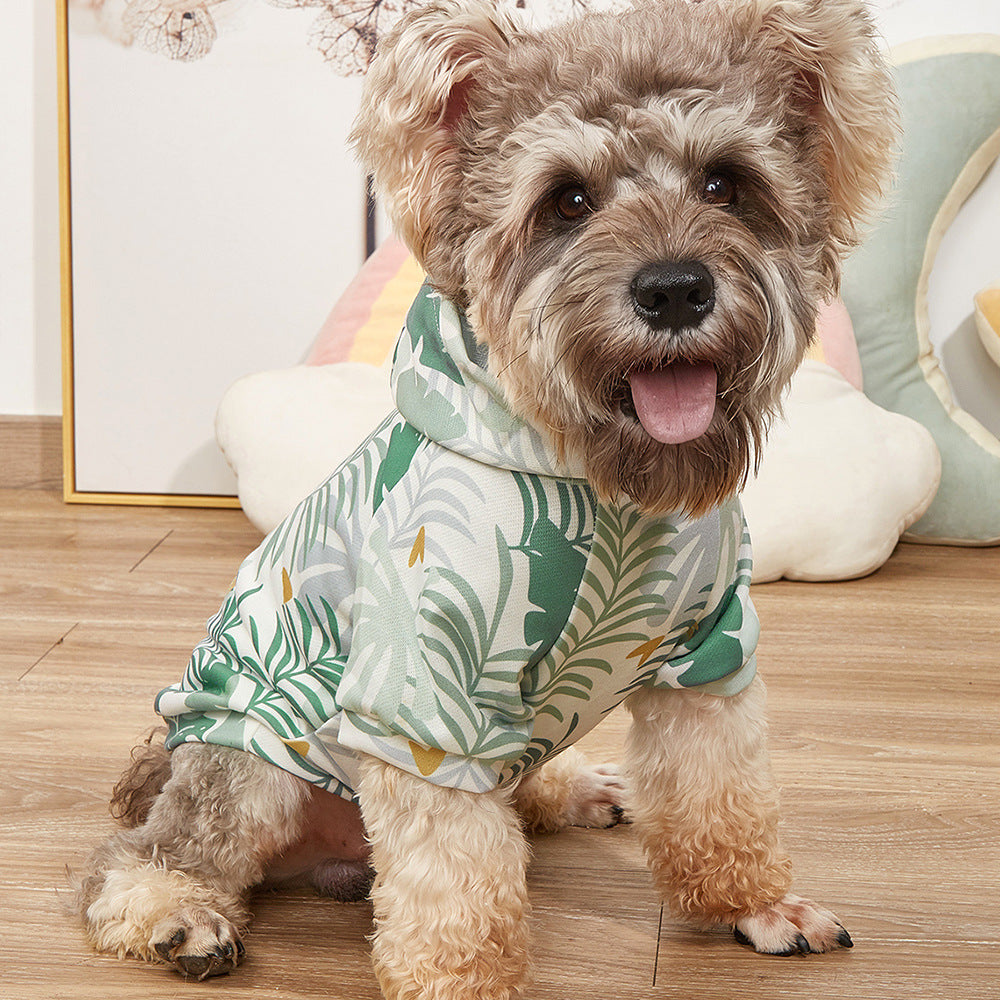 Hawaiian Resort Style Hoodie Pet Clothes Comfortable