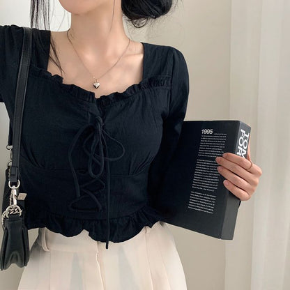 Retro Minority Simple Blouse For Women