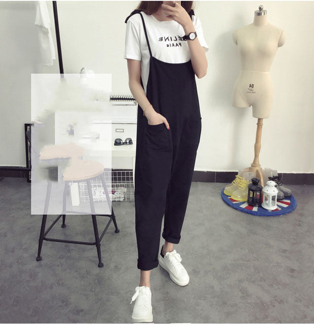 New Maternity Pants Casual Loose Maternity Overalls