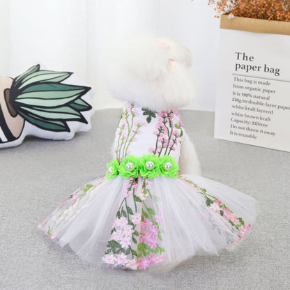 Pet Skirt Wedding Dress Dog Clothes