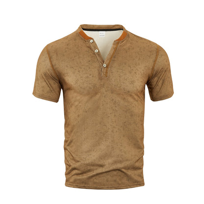 Men's Outdoor Sport Casual V-neck Short Sleeve Top