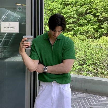 Men's Short-sleeved Breathable Versatile Trendy Top