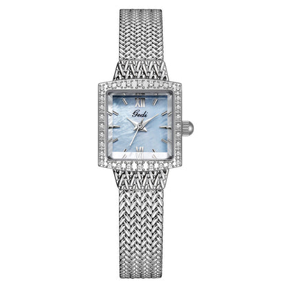 Niche Fritillary Light Luxury Square Plate Waterproof Quartz Watch