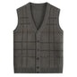 Knitted Cardigan Thickened Men's Waistcoat Vest For The Elderly