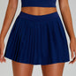 Anti-exposure Tennis Skirt Fitness Stitching Pleated Yoga Skirts