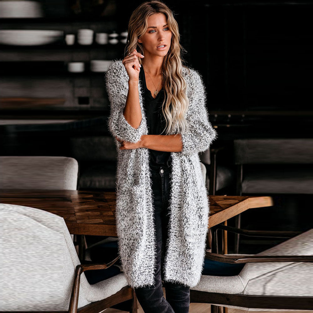 Loose Long-sleeved Cardigan Sweater