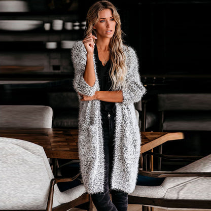 Loose Long-sleeved Cardigan Sweater