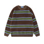 Vintage Stripe Knitted Men's And Women's Sweaters