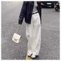 Fashion Wide-leg White Jeans For Women