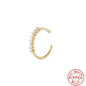 Sterling Silver Diamond Body Piercing Jewelry Nose Ring