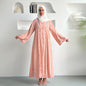 Long Sleeve Women Voile Dress Women