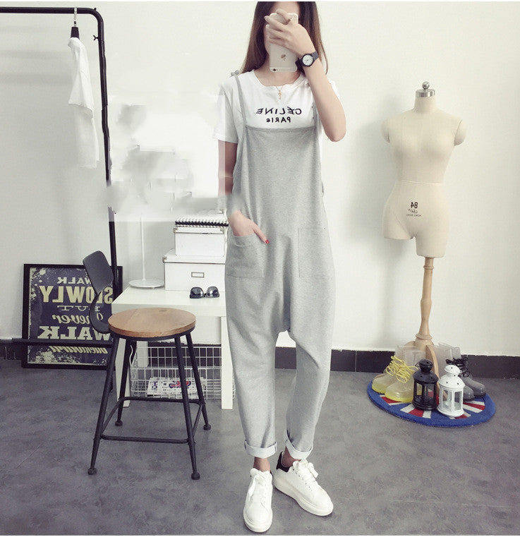 New Maternity Pants Casual Loose Maternity Overalls